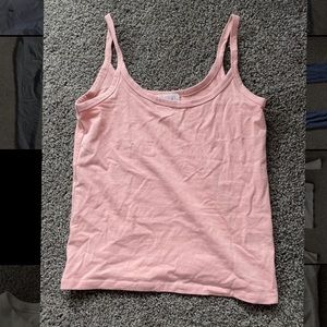 Cropped Pink Tank Top